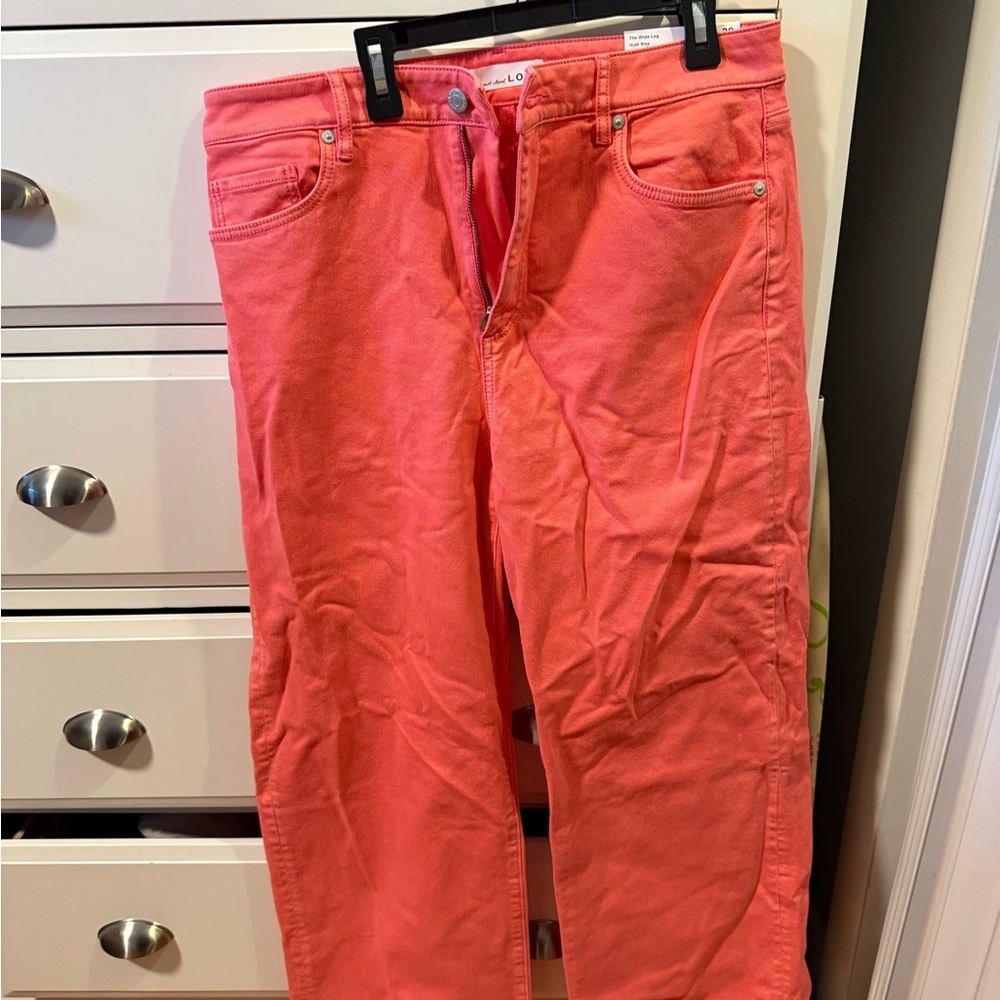LOFT Coral Boot Cut Pants